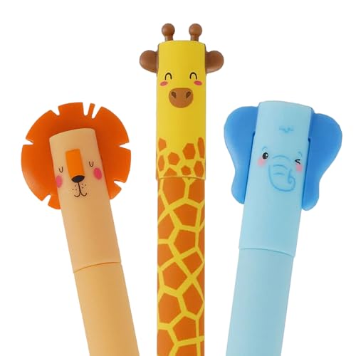 LEGAMI - Set mit 3 Löschbaren Gelstiften - Savannah Friends – Ansicht 2