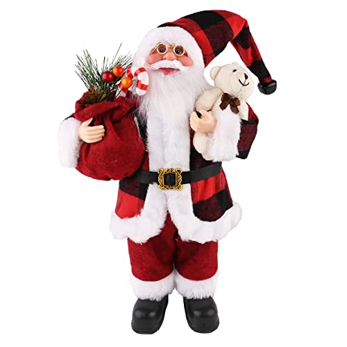 Weihnachtsmann Deko Stehende Figur Aus Kunststoff - Realistisch Santa...