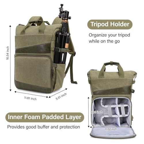 Mochila para Cámara DSLR/SLR/Mirrorless con Compartimento para Laptop 15-16 pulgadas miniatura 4