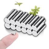 120 Pcs Small Round Neodymium Magnets for Crafts – Little Tiny Mini Refrigerator Whiteboard Locker Fridge Dry Erase Board Cabinets & Nail Art