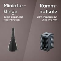 Beurer MN2X Präzisionstrimmer, batteriebetriebene Haarschneidemaschine, 3 hochwertige Aufsätze, Trimmer zum Formen und Trimmen von Nasen-, Ohren- & Augenbrauenhaaren, wasserdicht – Ansicht 4