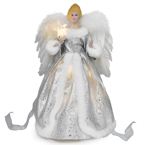 Weihnachtsbaumspitze mit Engel, Weihnachtsengel, Weihnachtsdekoration...