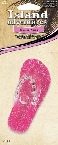 Hula Pink Passion Flip Flop w/Crystal Bling Air Freshener