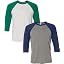 (1) White/Kelly + (1) Grey/Navy Trb