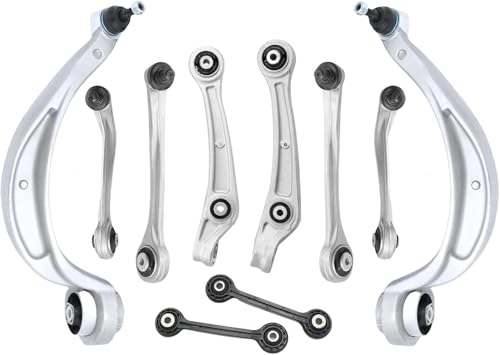 10pcs Front Lower Upper Control Arm Suspension Kit fit for 2012-2015 Audi A4/A4 Quattro, for 2013-2016 Audi A5/A5 Quattro, for 2013-2015 RS5, 2012-2016 Q5,2012-2018 audi A6/A6 Quattro/A7 Quattro