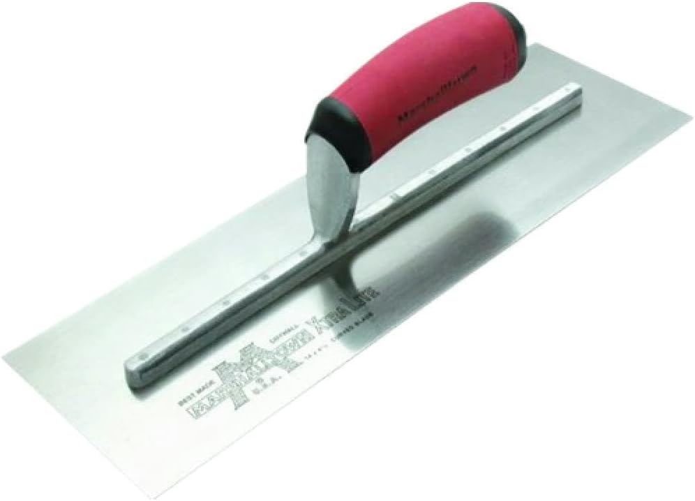 MARSHALLTOWN Drywall Trowel, 11 In X 4 1/2 In High Carbon Steel Blade, DuraSoft Handle, Diamond Shank, Made In The USA, Plastering, 12SD
