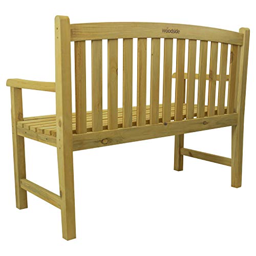 Woodside Outdoor Wooden 2 Seater Bench - Image 5