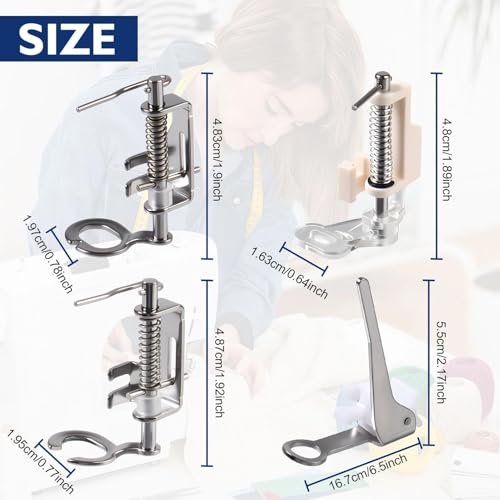 Set de 4 Piezas Prensatelas para Máquina de Coser miniatura 4