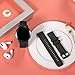 GEAK Compatible with Garmin Vivoactive 5 Watch Bands/Garmin Vivoactive 3 Watch Bands,20mm Silicone Band for Vivoactive 3 Music/Vivomove Sport,Forerunner 645/245 Music Smartwatch Women Men Black