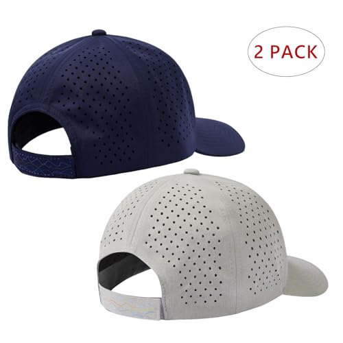Image of UPF 50+ Performance Water Resistant Baseball Cap Lightweight Breathable Hat Golf Running Boat Hiking for Men Women