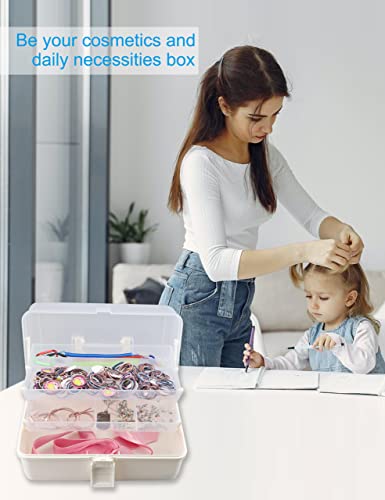 Hlotmeky ORGANIZER BOX Art Supply Box Sewing Box 3 Layers Craft Organizers And Storage With Handle Tool Box Tackle Box Organizer thumb #5