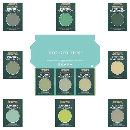 Rust-Oleum Kitchen Wall Paint in Matt Finish – Rich Greens Tester Box