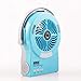 L-Fan Student wentylator stołowy, przenośny, wielofunkcyjny wentylator chłodzący na zewnątrz, na kemping, podróż, ładowanie z 2 ustawieniami prędkości (kolor: niebieski, rozmiar: 24 x 20 cm)