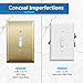 LIDER Toggle Light Switch Metal Wall Plate, Stainless Steel Switch Cover, Corrosion Resistant, Mid-Size 1-Gang 4.88