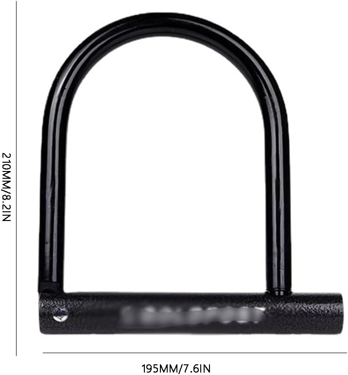 Padlock with Key Bicycle U-Shaped Lock Motorcycle Electric Vehicle U-Shaped Door Lock Storefront Glass Door Extended Padlock Bicycle U-Lock