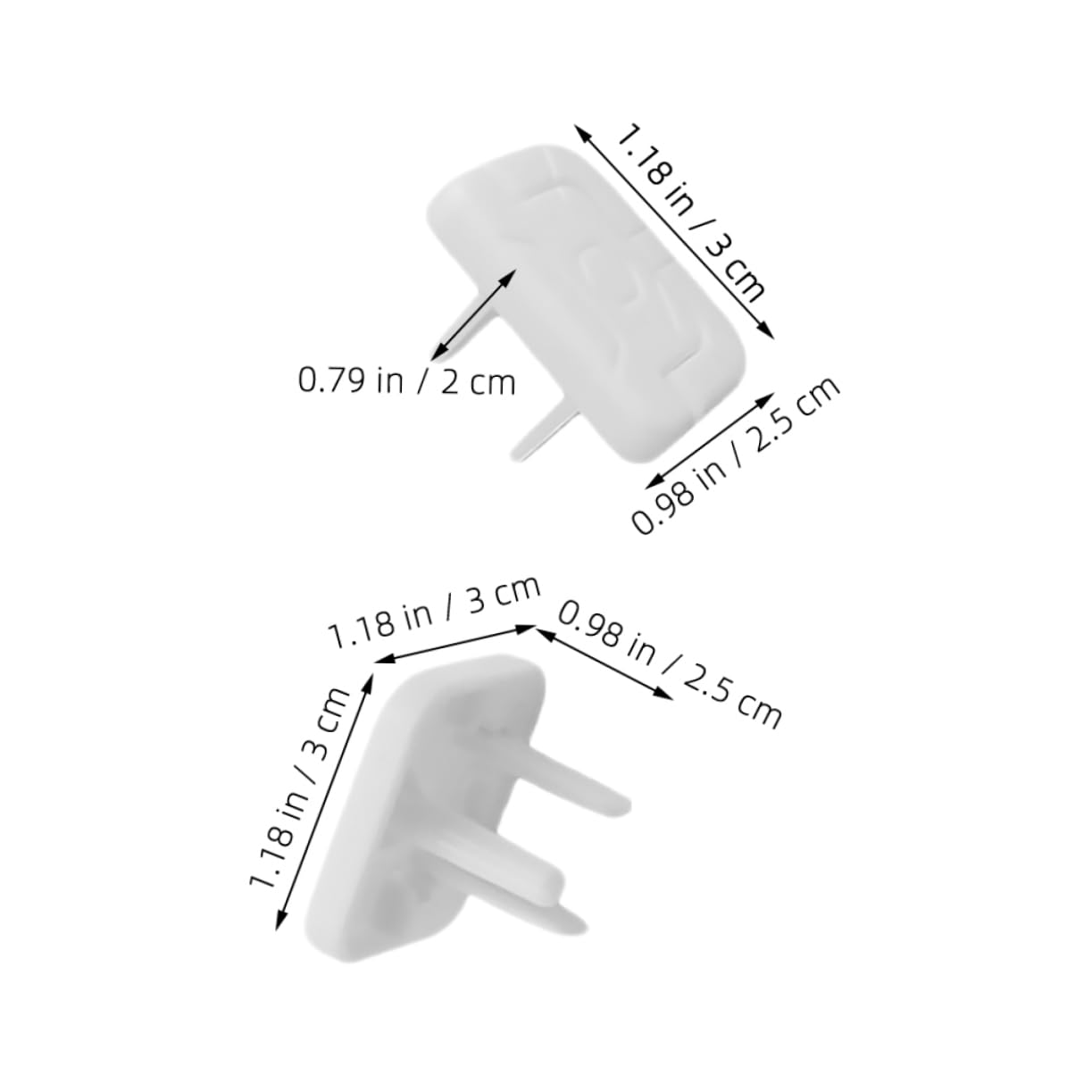KOMBIUDA 60Pcs Safety Outlet Covers Plug Covers for Electrical Outlets Stealthy Design Socket Protectors Quick Installation Durable Construction for Home Safety