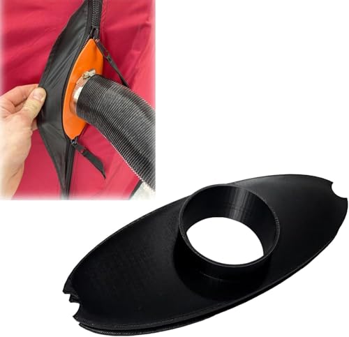 3' Diesel Heater Tent RTT Adapter,Compatible with Igloos, Tents, Hunting Sheds & Rooftop Tents | Easy Installation & Portable Design (Black)