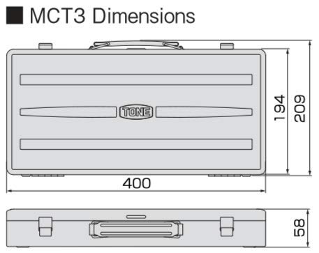 Amazon | トネ(TONE) ツールケース MCT3 シルバー | ツールボックス