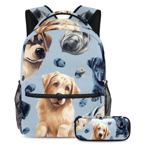 Sac à livres de voyage pour étudiants et adolescents à motifs pattes