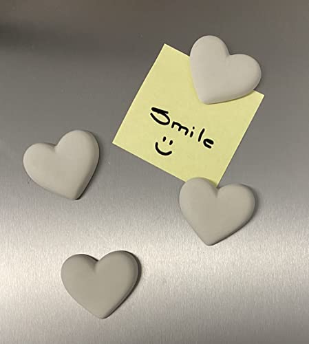 Set de 4 imanes decorativos en forma de corazón miniatura 5