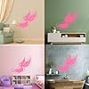 Angel Figure Silhouettes Engraving Decals 67.2x73.1cm Personalized Customization Pink #3
