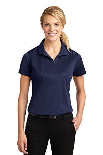 SPORT-TEK Women's Micropique Sport Wick Polo L True Navy