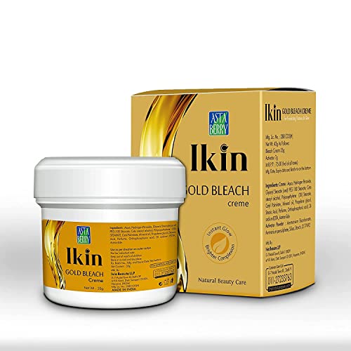 Malar Bleach Gold Instant Glow & Brighter Complexion | Dark Spot Corrector And Tan Removal | Lighten Facial Hair, Naturally Glowing Skin | Blackheads Removal | (Pack Of 3, 42G Each) #TOP6