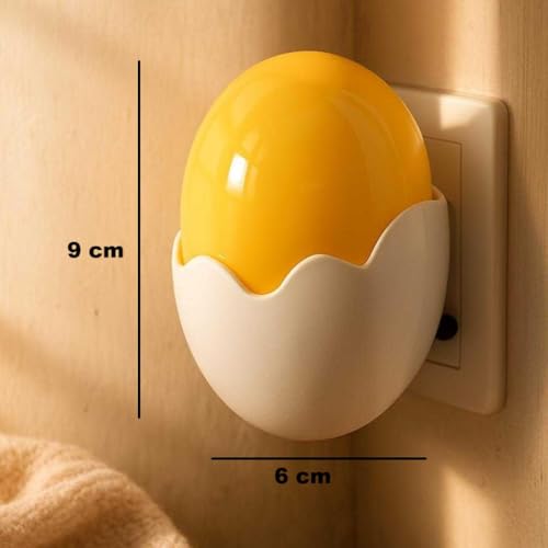 Image of Chocozone Egg Shape Night Lamp for Kids Room Plug in Night Light for Bedroom Night Lamp