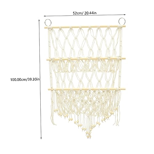 Hamac de rangement pour jouets en maille tissée murale pour peluches - 3