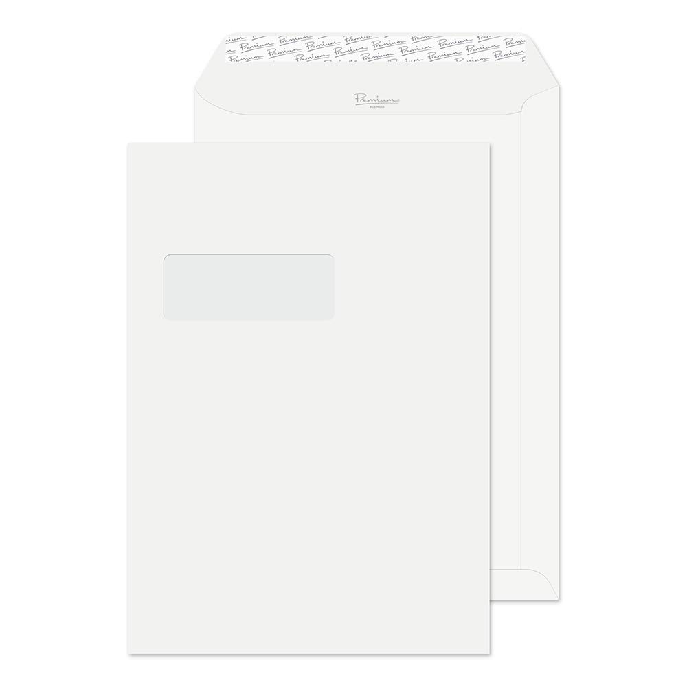 Blake Business | Briefumschläge C4 (324 x 229 mm) mit Fenster | 250 Stück | 120 g/m² | FSC-zertifiziert | selbstklebend Umschläge | fur Büro | Bürobedarf | weiß Briefumschläg/Kuvert (35892)