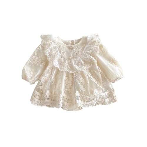 Baby Girl Vintage Lace Embroidered Romper Dress