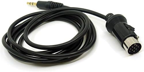 colorparts2016 Car Stereo Connector Radio CD Changer Port to 3.5mm Male Aux Cable Compatible with Kenwood Head Unit 13 Pin Interface
