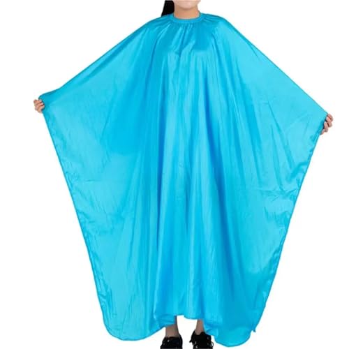 KJUUQBZL Vestido De Peluquería Talla XL Bata De Peluquería con Manga Antiestática Envoltura De Peluquero Capa De Pelo De Tela Transpirable 88(Blue)