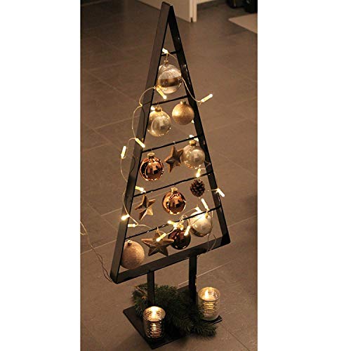 edelstahlheini.de Tannenbaum Metall künstlich Weihnachtsbaum Edel Schwarzbraun Hochglanz 98cm Cover