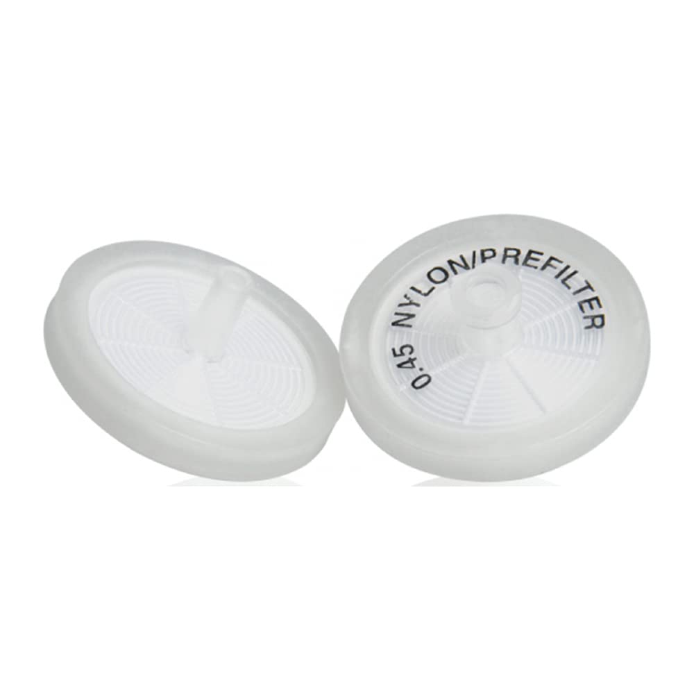 Microliter F30-2045-1GF Syringe Filter with Prefilter, Nylon, 0.45µm, 30 mm (Pack of 100)