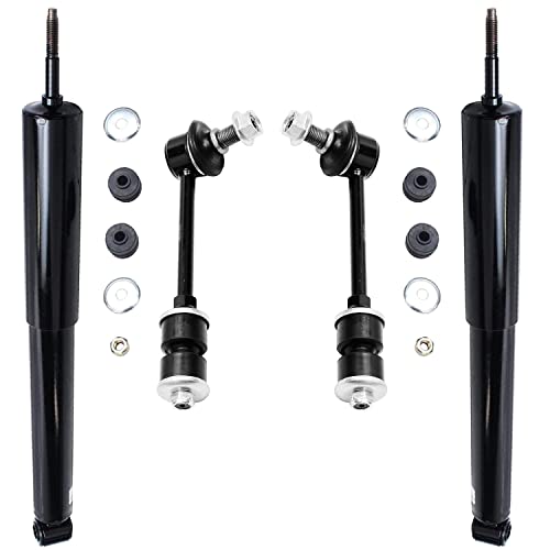 Image of Detroit Axle - Rear Shock Absorbers Kit for 2003-2023 Toyota 4Runner FJ Cruiser, 2 Shock Absorbers 2 Sway Bars 2004 2005 2006 2007 2008 2009 2010 2011 2012 2013 2014 2015 2016 2017 Replacement