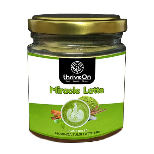 ThriveOn Miracle Moringa Latte (100gm) - Plant Based | Caffeine Free | Helps with Inflammation | High in Nutrients | Supports Healthy Stress Response, Powder-image-30
