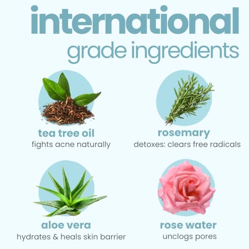 Image of Tuco Anti-Acne Teens Gel Face Cream & Moisturizer | Enriched with Aloe Vera, Tea Tree Oil & Rose Mary | Safe, Hydrates & Soothes Irritated Skin | Used for Dryness & Irritation, Cuts, Sunburn & Bruises | 50 gm