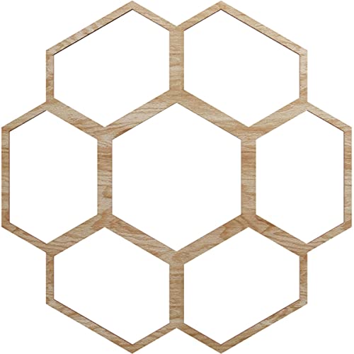 Image of Ekena Millwork 20 inchOD x 8 1 /2 inchID x 1 /4 inchT Florin Wood Fretwork Pierced Ceiling Medallion, Red Oak