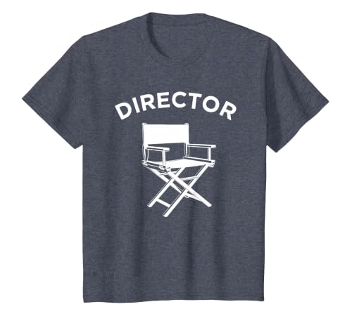 Movie Director Chair Filmmaker Film Directing T-Shirt, Youth, Heather Blue, 3T
