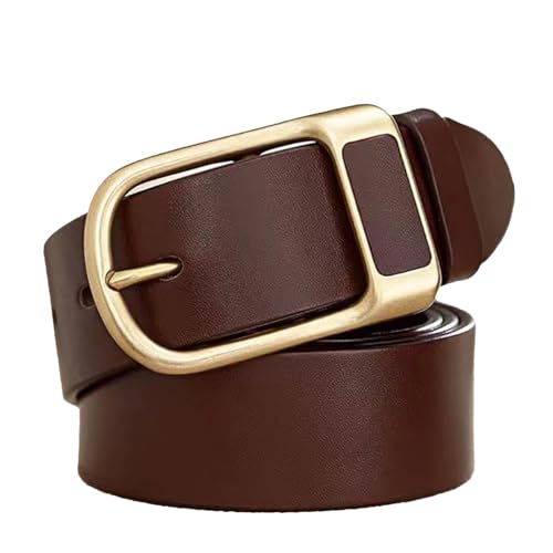 Yeuyyben Belt For Men Business Casual Vintage Leather Belt Men Jeans Fashion Pin Buckle Strap