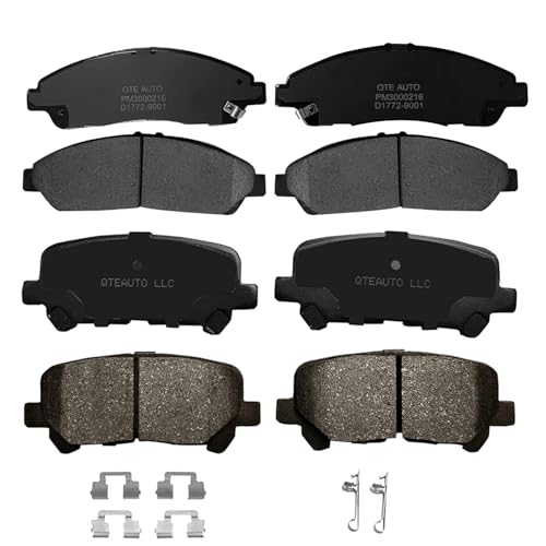 Image of PM Auto Set of 8 Front-Rear Ceramic Brake Pads Compatible With 2007-2013 Acura MDX Base