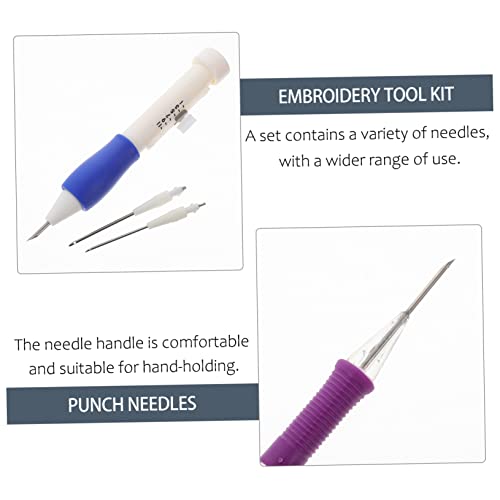 Aiguilles à poinçonner de broderie kit outils décorations maison - 7
