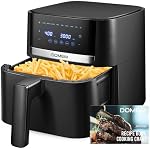 Air Fryer 4.2 Qt Oven, 8-in-1 Multicooker with Non-Stick Basket, Air Fryer with Preset Function, Cooker for Healthy and Low-Oil Meals, Convenient Operation
