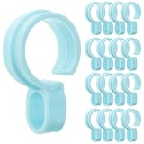 GALPADA Ganci Antivento in Plastica 25 Pezzi per Aste Abiti da 29-36mm, Utili per Balcone e Viaggio, per Appendere Vestiti senza Rischio di Caduta
