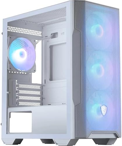 MSI MAG FORGE M100R WHITE TEMPERLI CAM 3X120MM 1X120MM ARGB FAN MATX GAMING BILGISAYAR KASASı - Görsel 2
