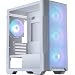 MSI MAG Forge M100R White PC-Gehäuse – Micro-ATX-Kompatibilität, Grafikkartenunterstützung bis zu 300 mm, ARGB-Lüfter, magnetische Staubfilter, gehärtetes Glas, 1–6 ARGB-Steuerplatinen, USB 3.2