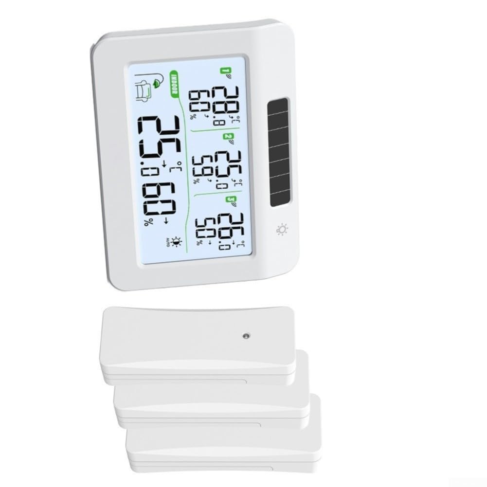 Set Termoigrometro Fotovoltaico con 3 Trasmettitori Monitoraggio