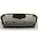 MADALLO Calandre de Pare-Chocs Avant de Voiture pour Audi A5 S5 B9 2017-2020 (Refit for Rs5 Quattro Style), calandre en nid d'abeille, Accessoires de Style de Voiture,Argent