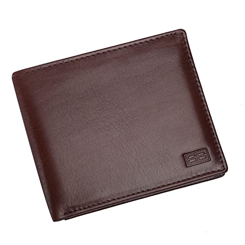 Image of Brooklyn Bridge Timeless Appeal, Maximum Security Leather Bifold Wallet - A Stylish RFID-Protected Card Holder for Men & Women